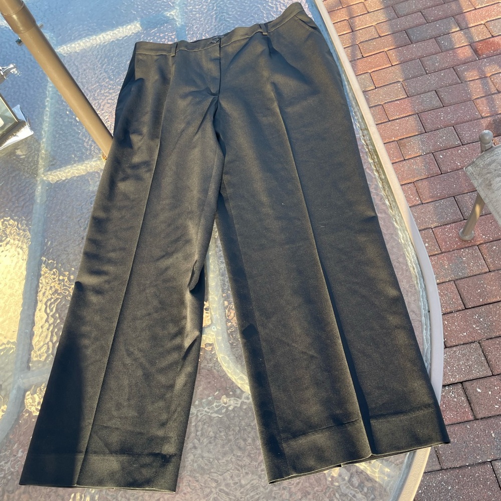 Zanella Black High Rise Wide Leg Pants Size 14 - Picture 8 of 8